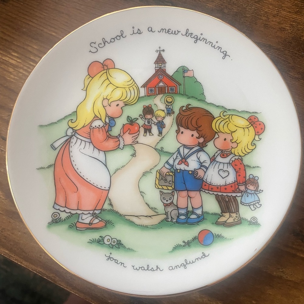 Vintage Avon “School is a new beginning “ Plate